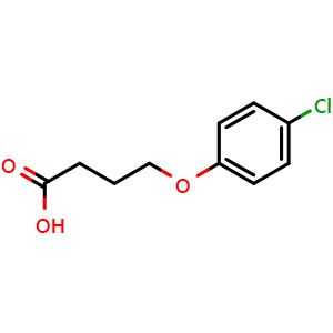 Chemical structure of 4-(4-Chlorophenoxy)butanoic acid , CAS 3547-07-7, AChemBlock W162814