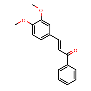 Chemical structure of 3,4-Dimethoxychalcone , CAS 5416-71-7, AChemBlock W162844