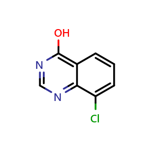 Chemical structure of 8-Chloroquinazolin-4-ol , CAS 101494-95-5, AChemBlock W162849