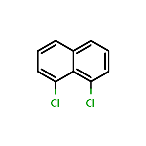 Chemical structure of 1,8-Dichloronaphthalene , CAS 2050-74-0, AChemBlock W162855