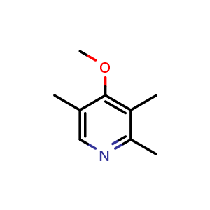 Chemical structure of 4-Methoxy-2,3,5-trimethylpyridine , CAS 109371-19-9, AChemBlock W162923