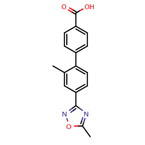 2'-Methyl-4'-(5-methyl-1,2,4-oxadiazol-3-yl)-[1,1'-biphenyl]-4-carboxylic acid