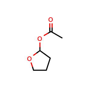 Chemical structure of Tetrahydrofuran-2-yl acetate , CAS 1608-67-9, AChemBlock W162973