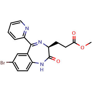 (S)-Methyl 3-(7-bromo-2-oxo-5-(pyridin-2-yl)-2,3-dihydro-1H-benzo[e][1,4]diazepin-3-yl)propanoate