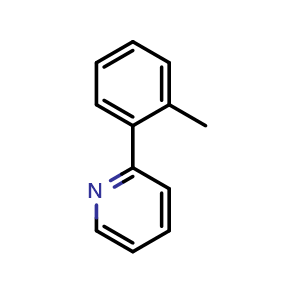 Chemical structure of 2-(o-tolyl)pyridine , CAS 10273-89-9, AChemBlock W163111