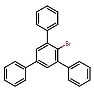 Chemical structure of 2'-Bromo-5'-phenyl-1,1':3',1''-terphenyl , CAS 10368-73-7, AChemBlock W163130