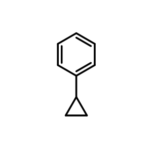 Chemical structure of Cyclopropyl-benzene , CAS 873-49-4, AChemBlock W163160