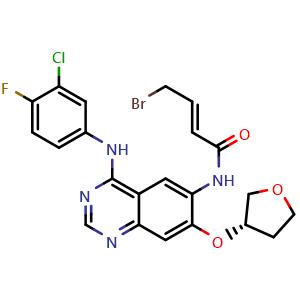 (S,E)-4-Bromo-N-(4-((3-chloro-4-fluorophenyl)amino)-7-((tetrahydrofuran-3-yl)oxy)quinazolin-6-yl)but-2-enamide (Afatinib Impurity)