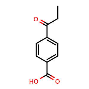 Chemical structure of 4-Propionylbenzoic acid , CAS 4219-55-0, AChemBlock W163238
