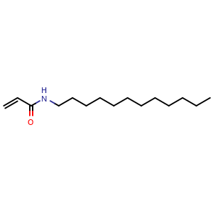 Chemical structure of N-Dodecylacrylamide , CAS 1506-53-2, AChemBlock W163241