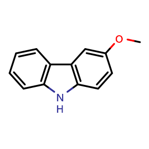 Chemical structure of 3-Methoxy-9H-carbazole , CAS 18992-85-3, AChemBlock W163252