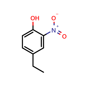 Chemical structure of 4-Ethyl-2-nitrophenol , CAS 56520-98-0, AChemBlock W163292