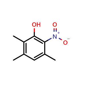Chemical structure of 2,3,5-Trimethyl-6-nitrophenol , CAS 94045-97-3, AChemBlock W163299