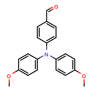 Chemical structure of 4-[Bis(4-methoxyphenyl)amino]benzaldehyde , CAS 89115-20-8, AChemBlock W163310