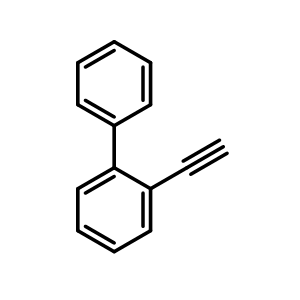 Chemical structure of 2-Ethynyl-1,1'-biphenyl , CAS 52889-62-0, AChemBlock W163370