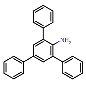 Chemical structure of 2,4,6-Triphenylaniline , CAS 6864-20-6, AChemBlock W163381