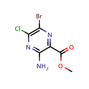 Methyl 3-amino-6-bromo-5-chloropyrazine-2-carboxylate