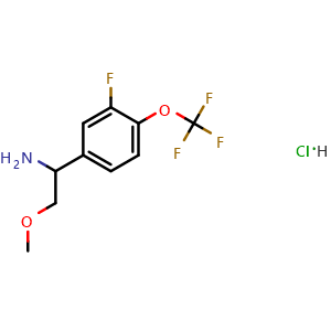 1-(3-Fluoro-4-(trifluoromethoxy)phenyl)-2-methoxyethan-1-amine hydrochloride