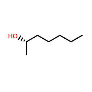 Chemical structure of (S)-Heptan-2-ol , CAS 6033-23-4, AChemBlock W163509