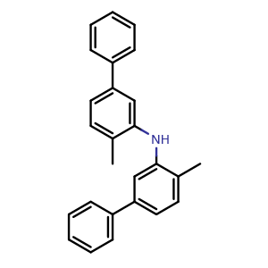 Chemical structure of Bis(4-methylbiphenyl-3-yl)amine , CAS 1890112-76-1, AChemBlock W163572
