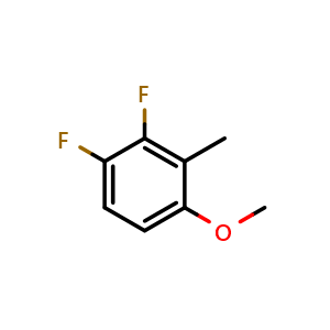 Chemical structure of 2-Methyl-3,4-difluoroanisole , CAS 1208078-30-1, AChemBlock W163608