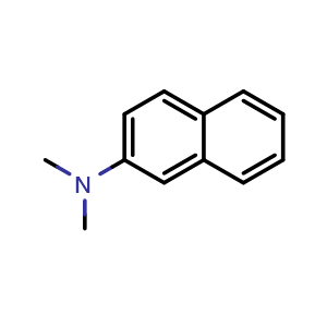 Chemical structure of N,N-Dimethylnaphthalen-2-amine , CAS 2436-85-3, AChemBlock W163614