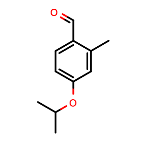 Chemical structure of 4-Isopropoxy-2-methylbenzaldehyde , CAS 86786-25-6, AChemBlock W163626