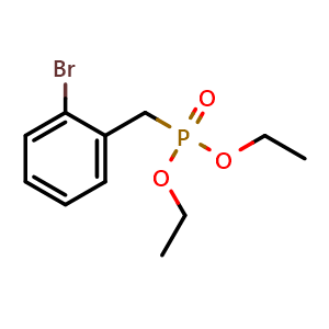 Chemical structure of Diethyl (2-bromobenzyl)phosphonate , CAS 63909-55-7, AChemBlock W163659