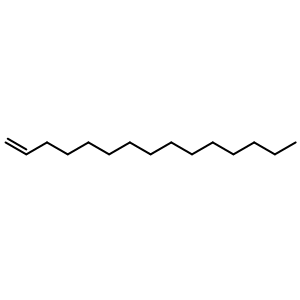 Chemical structure of 1-Pentadecene , CAS 13360-61-7, AChemBlock W163705