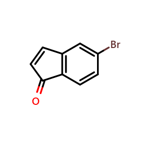Chemical structure of 5-Bromo-1H-inden-1-one , CAS 338989-48-3, AChemBlock W163732