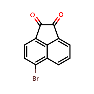 Chemical structure of 5-Bromoacenaphthenequinone , CAS 26254-35-3, AChemBlock W163758