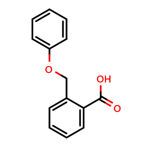 Chemical structure of 2-(Phenoxymethyl)benzoic acid , CAS 724-98-1, AChemBlock W163807