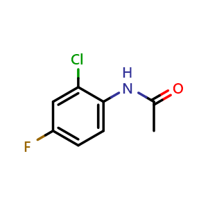 Chemical structure of N-(2-Chloro-4-fluorophenyl)acetamide , CAS 399-35-9, AChemBlock W163810