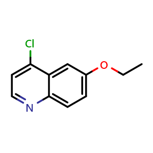 Chemical structure of 4-Chloro-6-ethoxyquinoline , CAS 103862-63-1, AChemBlock W163897