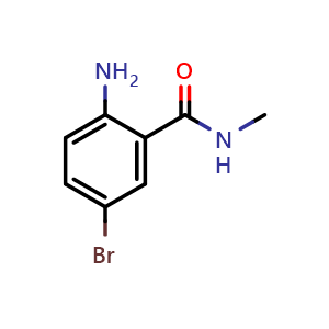 Chemical structure of 2-Amino-5-bromo-N-methylbenzamide , CAS 1257996-85-2, AChemBlock W163907