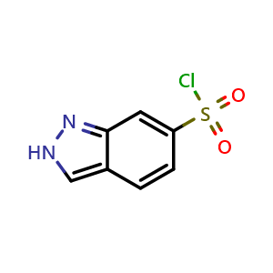 Chemical structure of 2H-Indazole-6-sulfonyl chloride , CAS 131290-01-2, AChemBlock W163985