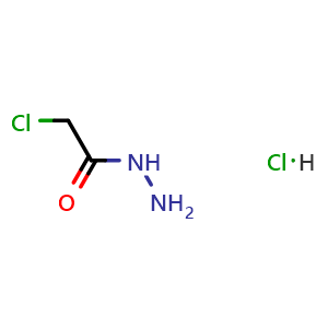 Chemical structure of 2-Chloroacetohydrazide hydrochloride , CAS 868-83-7, AChemBlock W163995