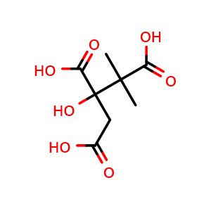 Chemical structure of Dimethyl Citric acid , CAS 53798-97-3, AChemBlock W164008