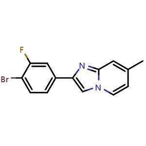 2-(4-Bromo-3-fluorophenyl)-7-methylimidazo[1,2-a]pyridine