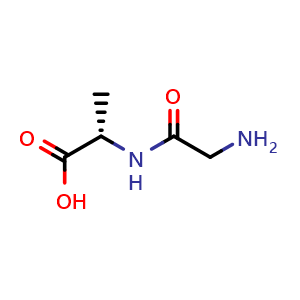Chemical structure of Gly-Ala , CAS 3695-73-6, AChemBlock W164046