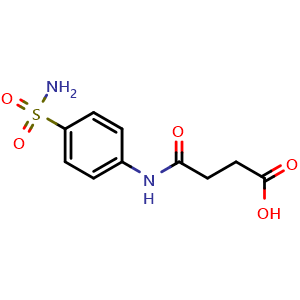 Chemical structure of 4-Oxo-4-((4-sulfamoylphenyl)amino)butanoic acid , CAS 3563-14-2, AChemBlock W164087