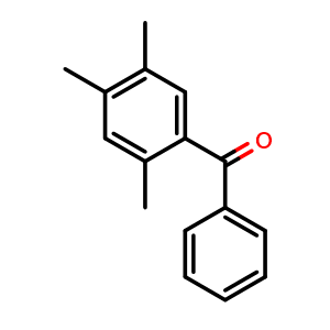 Chemical structure of Phenyl(2,4,5-trimethylphenyl)methanone , CAS 52890-52-5, AChemBlock W164096
