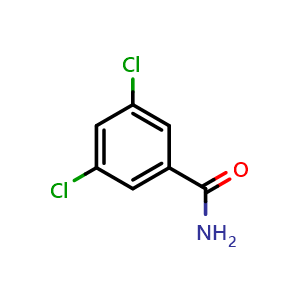 Chemical structure of 3,5-Dichlorobenzamide , CAS 5980-23-4, AChemBlock W164121