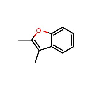 Chemical structure of 2,3-Dimethylbenzofuran , CAS 3782-00-1, AChemBlock W164136
