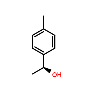 Chemical structure of (1s)-1-(4-Methylphenyl)ethan-1-ol , CAS 51154-54-2, AChemBlock W164192