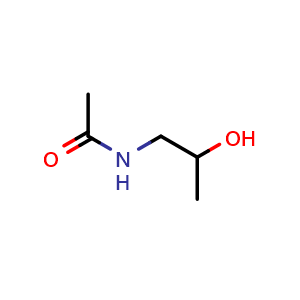 Chemical structure of n-(2-Hydroxypropyl)acetamide , CAS 4293-57-6, AChemBlock W164196