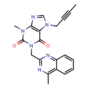 7-(But-2-yn-1-yl)-3-methyl-1-((4-methylquinazolin-2-yl)methyl)-3,7-dihydro-1H-purine-2,6-dione (Linagliptin Impurity)