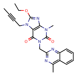 7-(But-2-yn-1-yl)-8-ethoxy-3-methyl-1-((4-methylquinazolin-2-yl)methyl)-1H-purine-2,6(3H,7H)-dione (Linagliptin Impurity)