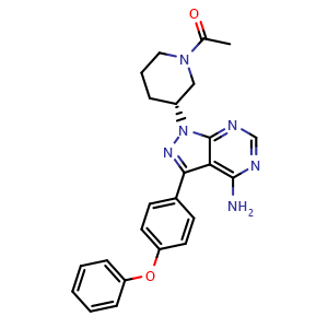 (R)-1-(3-(4-Amino-3-(4-phenoxyphenyl)-1H-pyrazolo[3,4-d]pyrimidin-1-yl)piperidin-1-yl)ethan-1-one (Ibrutinib Impurity)