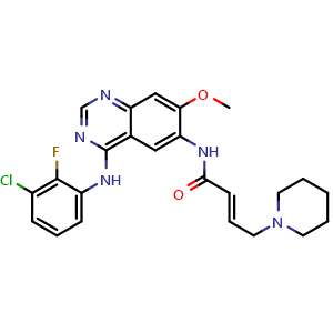 (E)-N-(4-((3-Chloro-2-fluorophenyl)amino)-7-methoxyquinazolin-6-yl)-4-(piperidin-1-yl)but-2-enamide (Dacomitinib Impurity)
